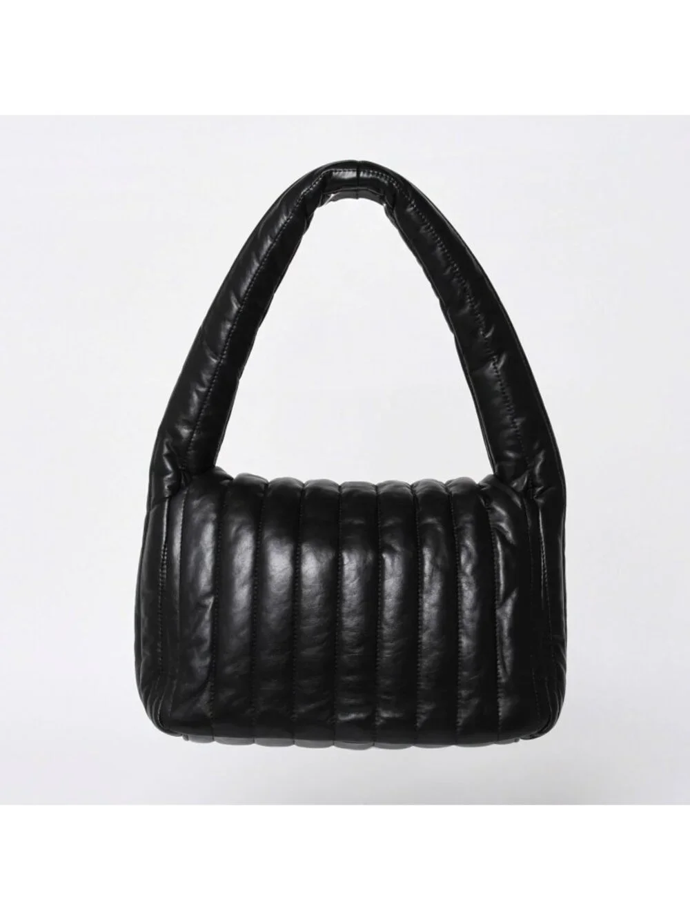 Balenciaga Monaco Shoulder Bag Black Silver Calfskin
